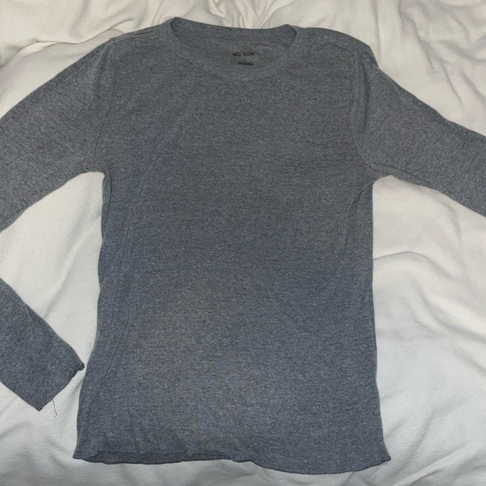 Gray and Black Long Sleeve Shirts